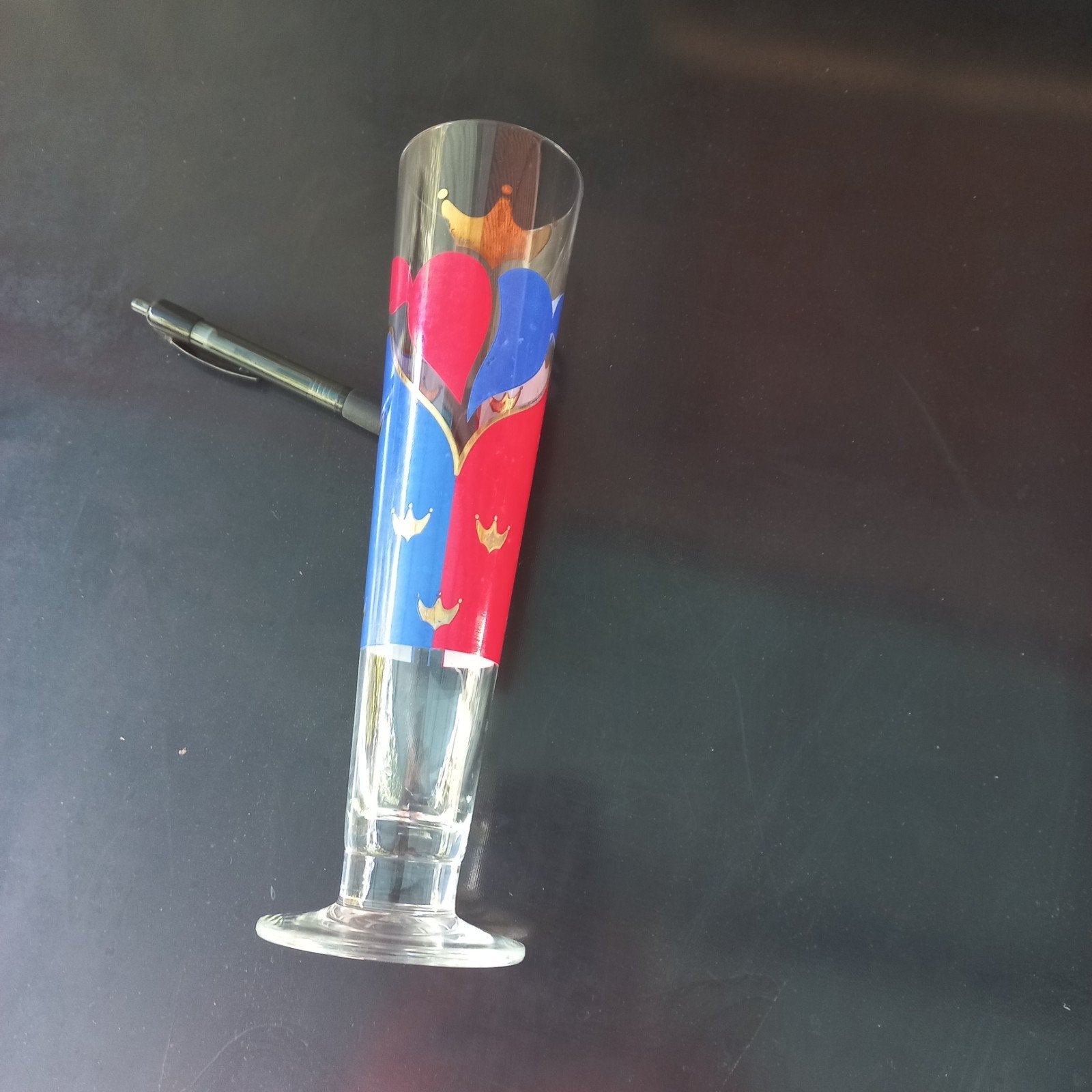 Ritzenhoff, Design bierglas ,verzamelen,Flying Hearts., Ophalen of Verzenden, Zo goed als nieuw, Bierglas