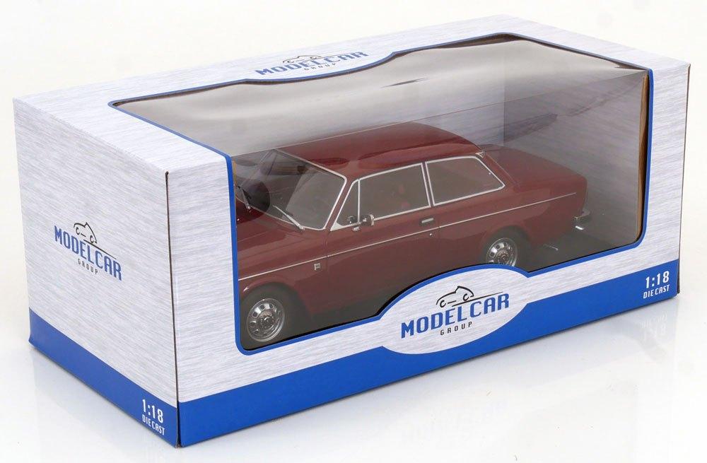 MCG 1:18 Volvo 142 donkerrood 1973, Overige merken, MCG, -, Nieuw