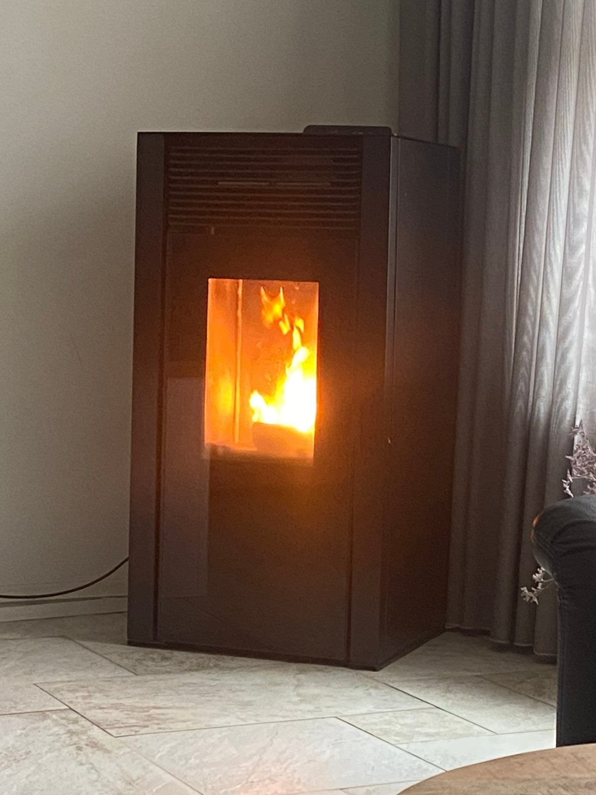Pelletkachel PS-15-3 double 14 kw met rookkanaal, Huis en Inrichting, Gebruikt, Overige brandstoffen, Ophalen of Verzenden, Pelletkachel