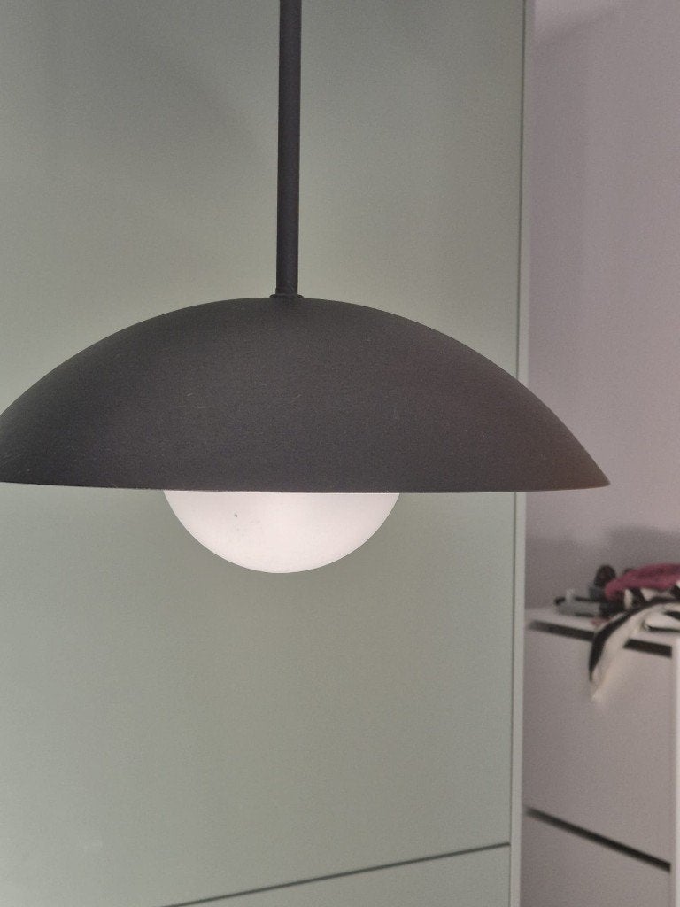 Home plafondlamp, Zo goed als nieuw, Glas, Hanglamp, Zwart