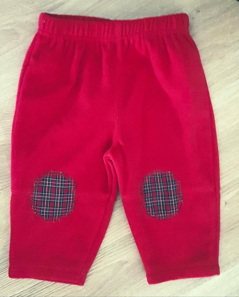 Rode fleece broek maat 74 *NIEUW* (0329) a, Broekje, Nieuw, Ophalen of Verzenden, Jongetje