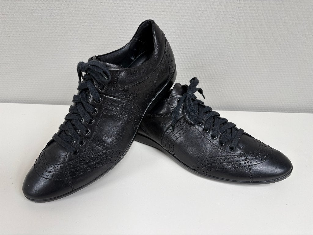 Sneakers schoenen heren van Hugo Boss mt 11 (44) ZGAN!!, Verzenden, Zwart, Zo goed als nieuw, Hugo Boss