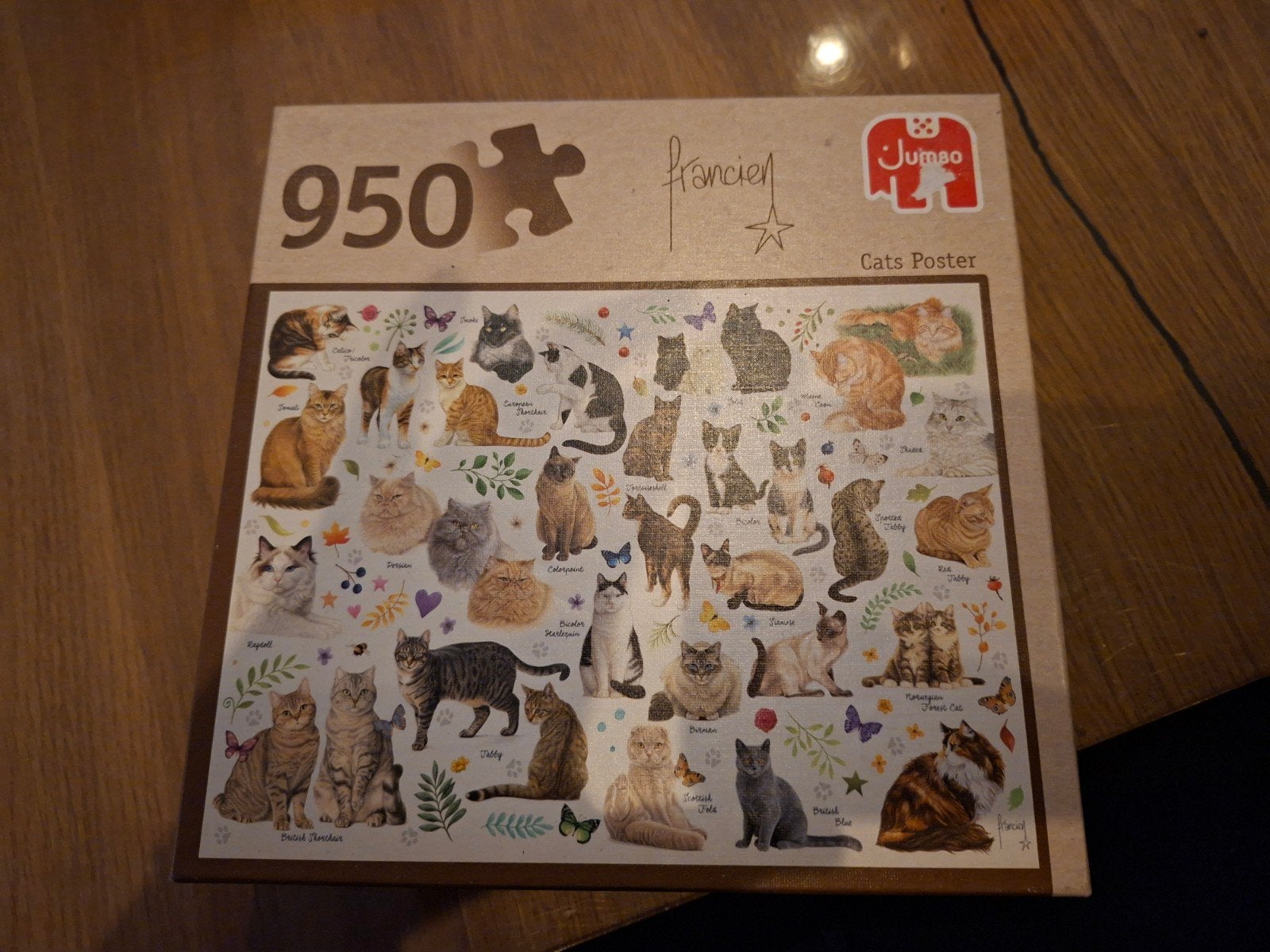 Jumbo puzzle Cats poster, Hobby en Vrije tijd, Ophalen, 500 t/m 1500 stukjes
