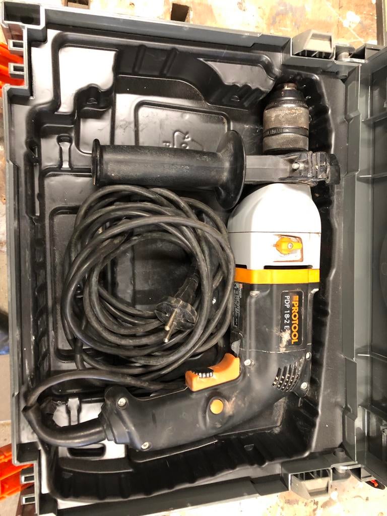 Protool PDP 18-2 E-2 boormachine 620W, Variabele snelheid, Ophalen, Boormachine, Gebruikt