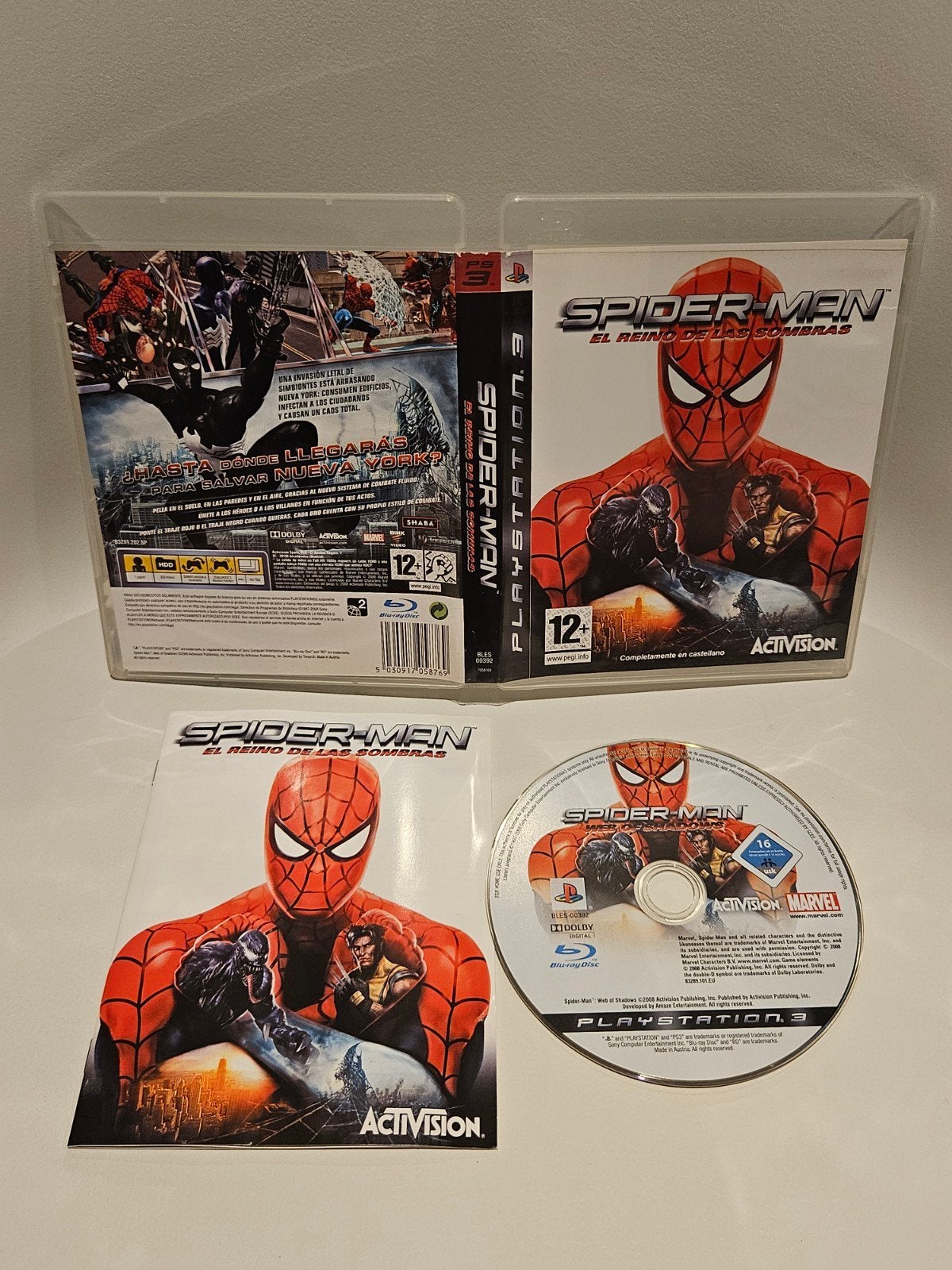 Spiderman Web of Shadows PS3, Spelcomputers en Games, Games | Sony PlayStation 3, Avontuur en Actie, 1 speler, Ophalen of Verzenden