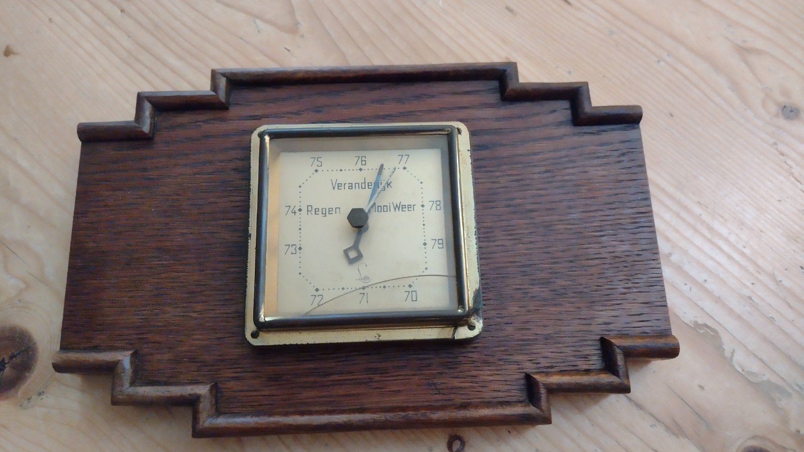 Art Deco Lufft barometer restauratie object, Ophalen of Verzenden, Gebruikt, Barometer