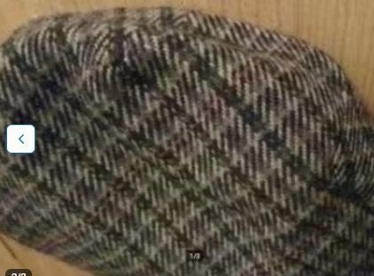 Echt Schotse wollen Flat Cap Pet Ruiten Grijs Bruin blauw 56, Kleding | Heren, Verzenden, Zo goed als nieuw