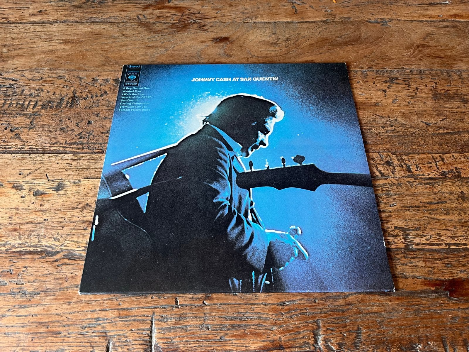 Johnny Cash - At San Quentin LP (CBS), LP, Gebruikt, Overige genres, Ophalen of Verzenden