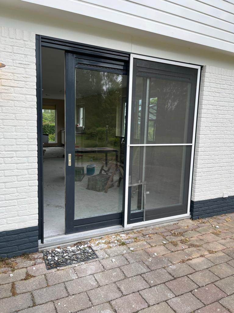 2 x Schuifpui antraciet 2,50x 2.60, Ophalen, Gebruikt, 120 cm of meer, Schuifdeur