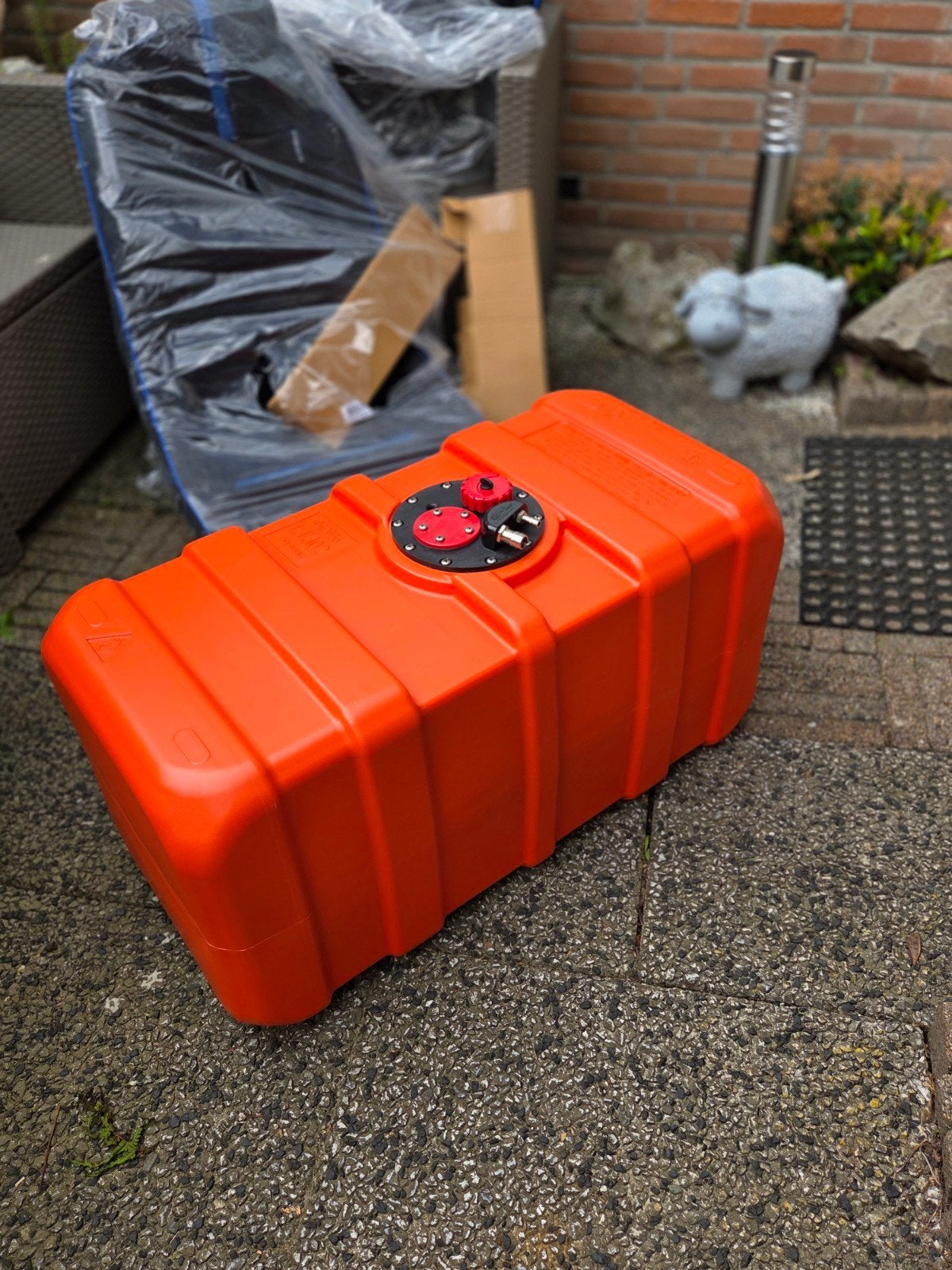 Oranje brandstoftank 102 liter voor boot, Ophalen of Verzenden, Nieuw, Motor en Techniek