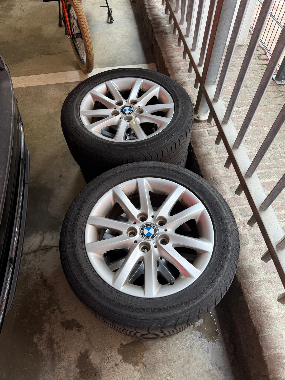 Velgen BMW E46 met 225/50 R16 banden, Auto-onderdelen, Ophalen, Gebruikt, 16 inch, Banden en Velgen