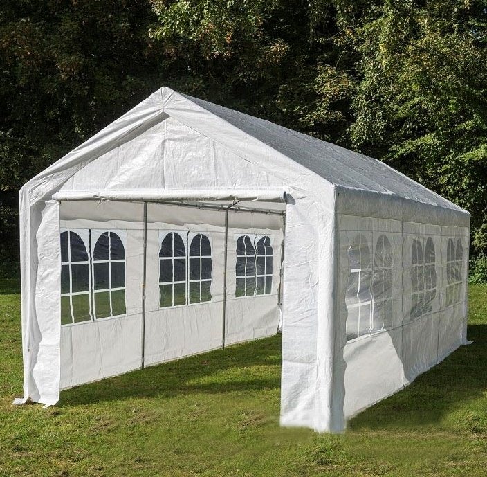 Grote stevige partytent 3 x 6 mtr compleet met alle zeilen ., Ophalen, Gebruikt, Opvouwbaar, Partytent