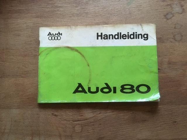 Handleiding/Instructieboekje Audi 80   1978    NL, Verzenden