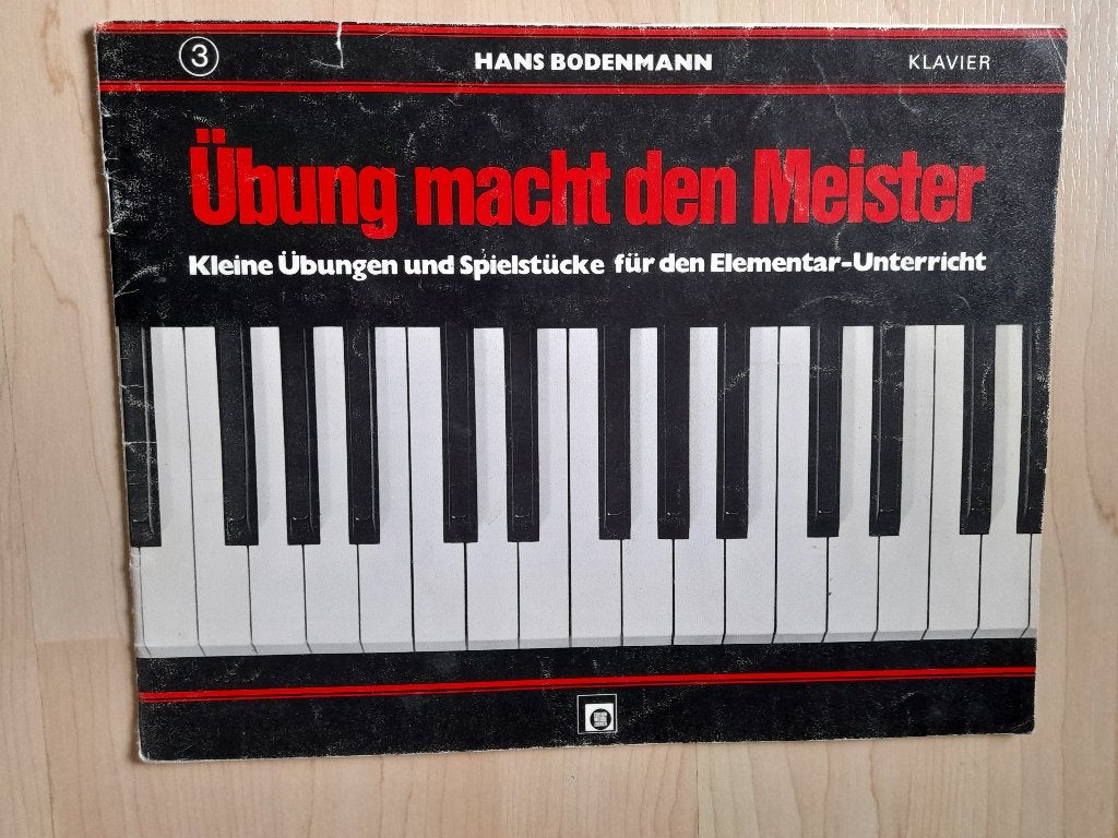 MUZIEKBOEK UBUNG MACHT DEN MEISTER Hans Bodenmann deel 3, Boeken, Ophalen of Verzenden, Gelezen, Overige onderwerpen