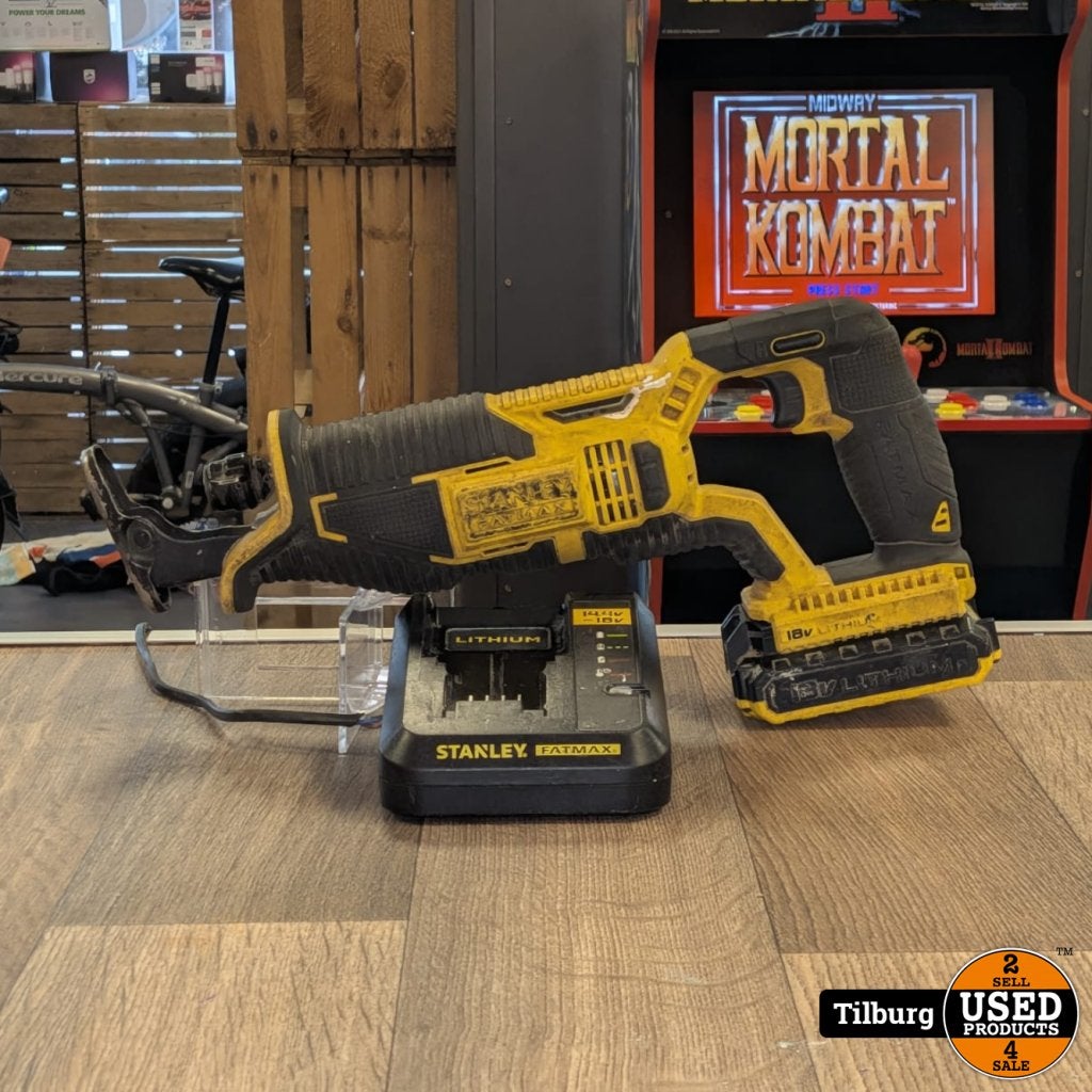 Stanley Fatmax FMC675 Reciprozaag Incl 18V Accu, Stanley, Gebruikt, Support@stanley.com, 1000 Stanley Drive, New Britain, 
CT 06053
USA