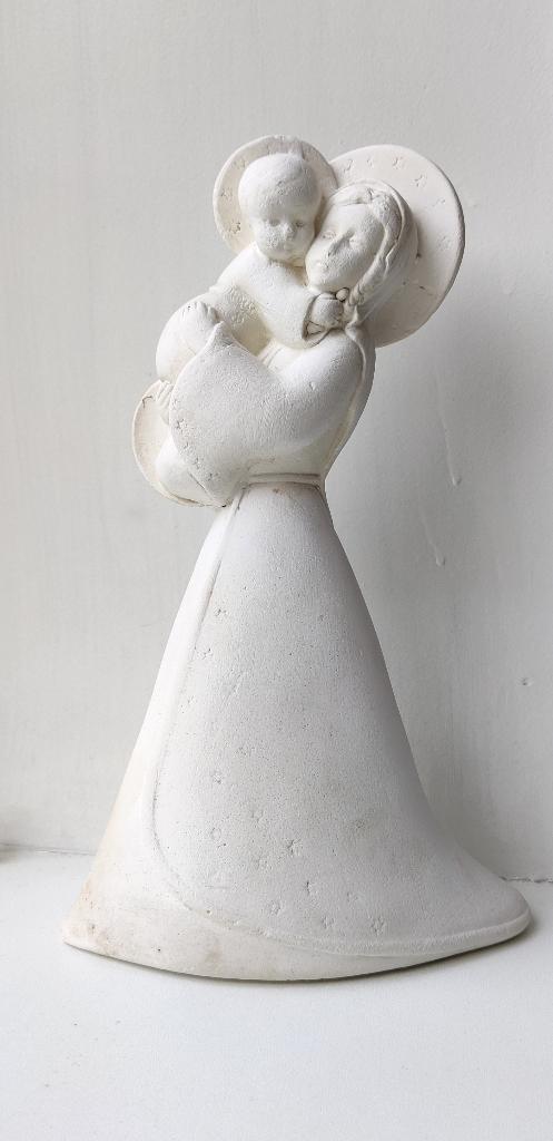 Mooi  beeld van Maria Madonna met kind PAB M/W, Ophalen of Verzenden, Zo goed als nieuw, Beeld(je), Christendom | Katholiek