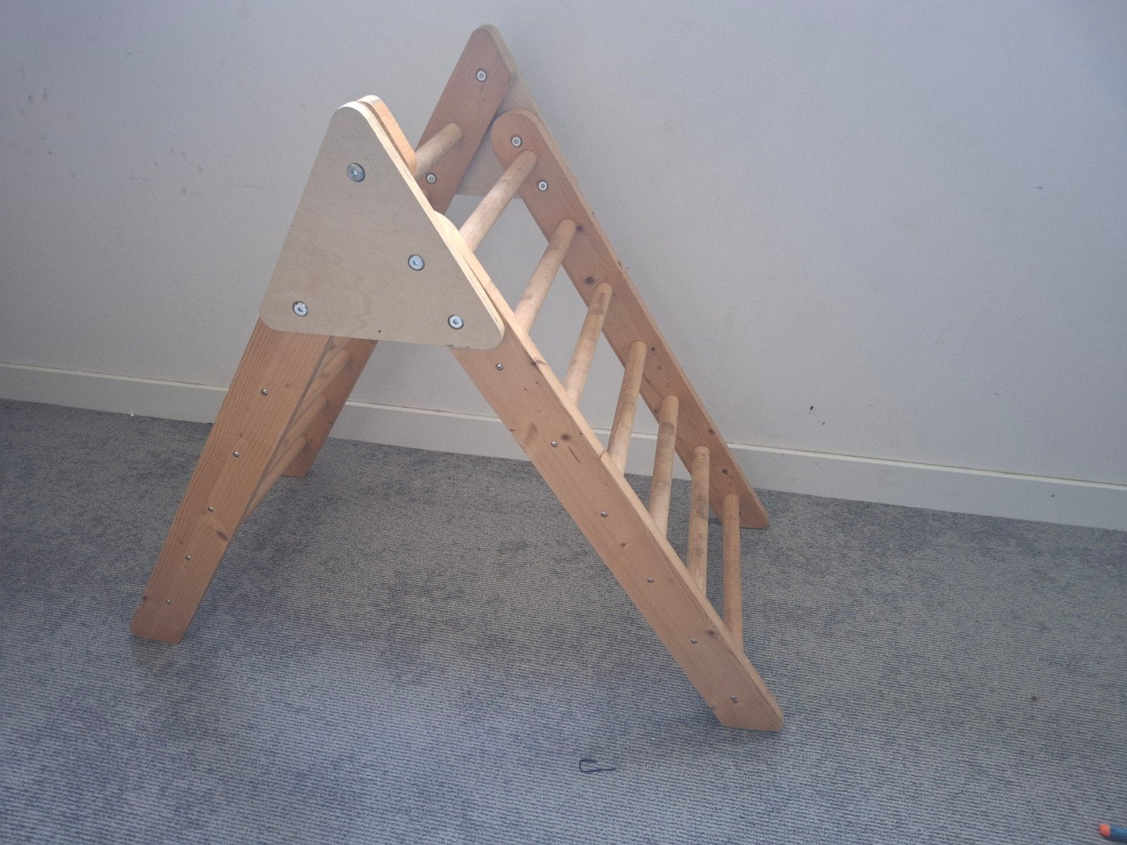 Houten Klimrek voor Kinderen - Pikler Driehoek, Ophalen, Zo goed als nieuw, Klimwand