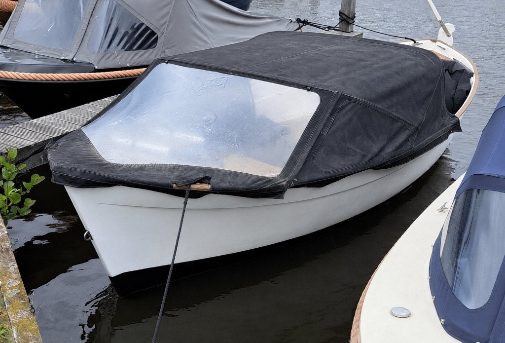 Klassieke polyester sloep te koop, Watersport en Boten, Sloepen, Ophalen, Binnenboordmotor, 18 pk, Diesel