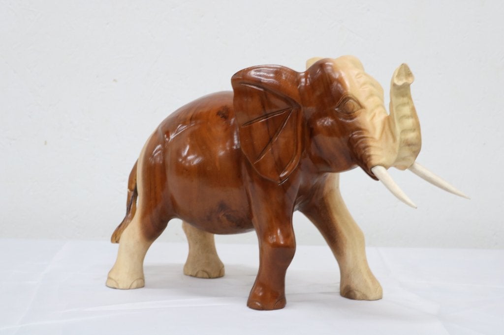 Houten Beeld Olifant 33 CM, Ophalen, Nieuw, Rechthoekig, Hout