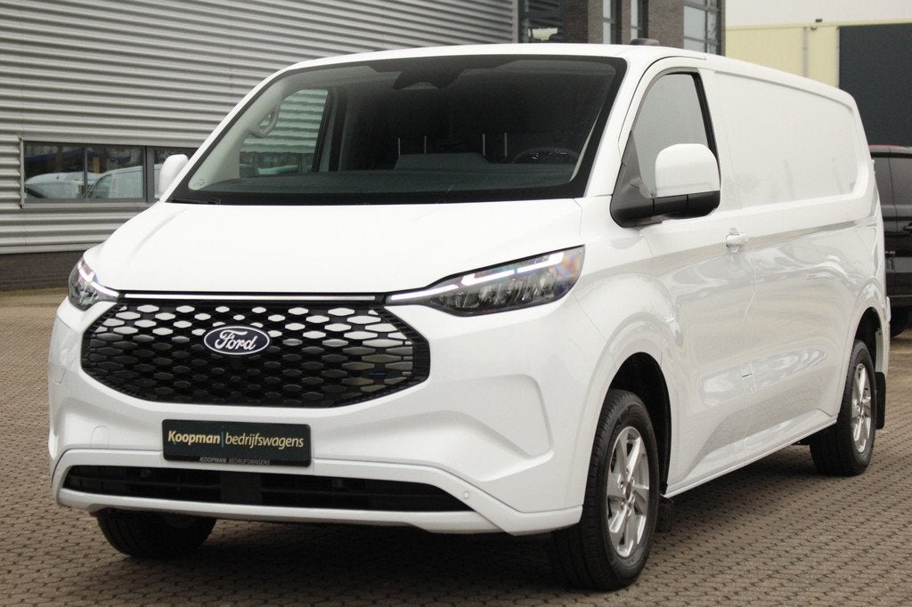 Ford E-Transit Custom 320 L2H1 Limited | 65kWh | 160kW/218pk, Auto's, Bestelauto's, Automaat, Achterwielaandrijving, Wit, Nieuw