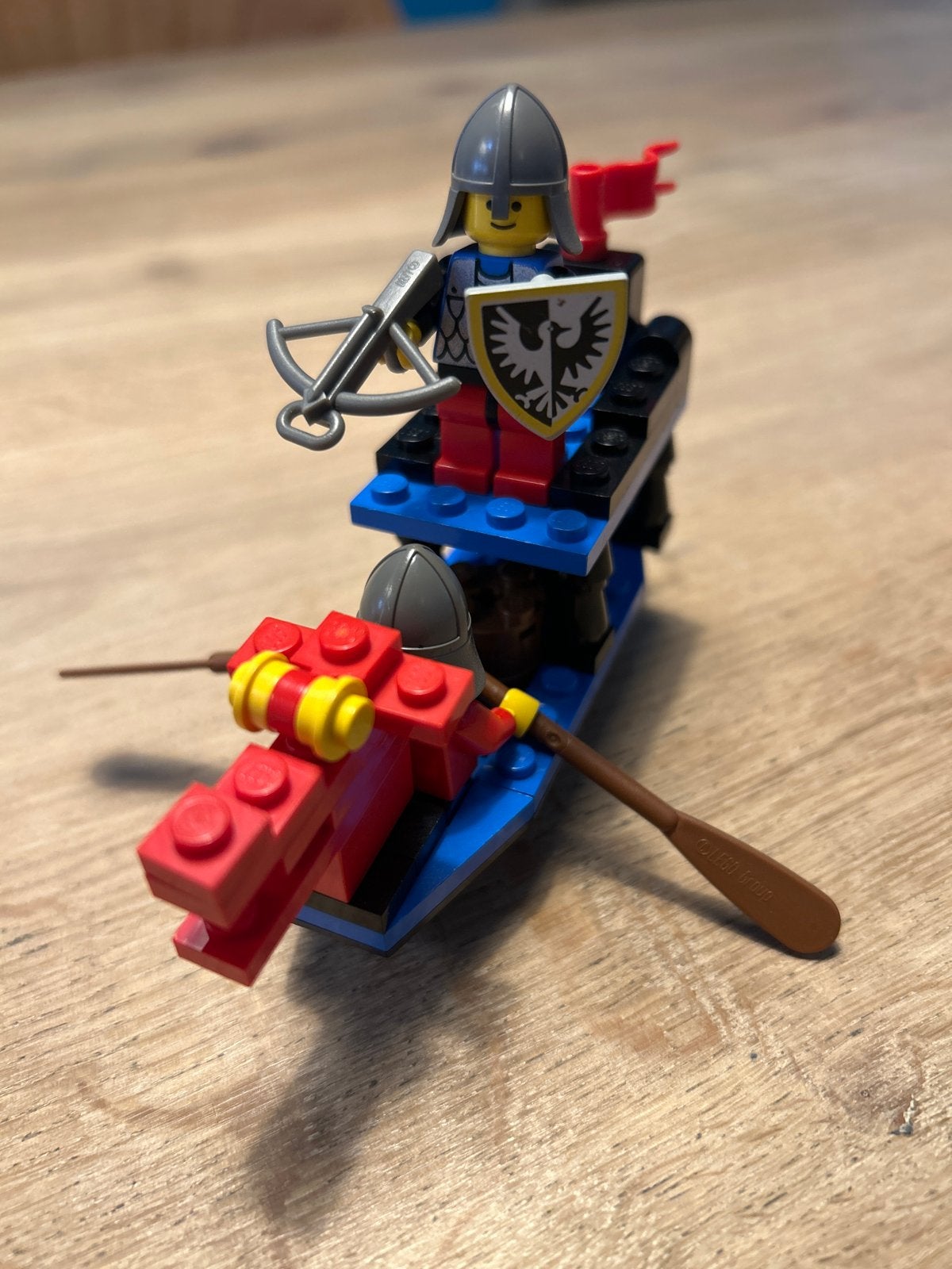 Lego 6018 Ridder Battle Dragon compleet met boekje, Gebruikt, Lego, Ophalen of Verzenden, Compleet