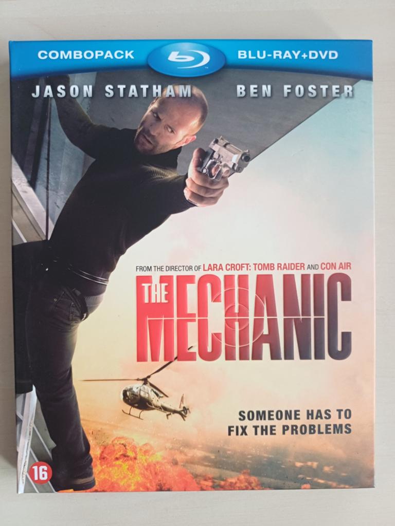 The Mechanic (Jason Statham) - Blu-ray + DVD Combopack, Cd's en Dvd's, Blu-ray, Ophalen of Verzenden, Zo goed als nieuw