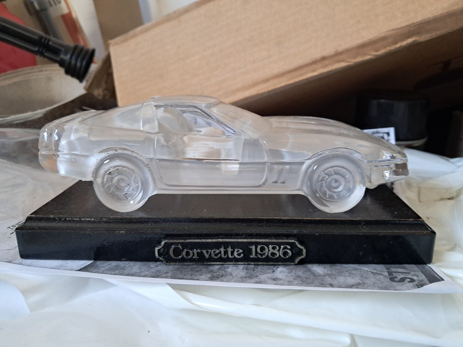corvette 1986 in glas, Ophalen, Zo goed als nieuw, Auto's