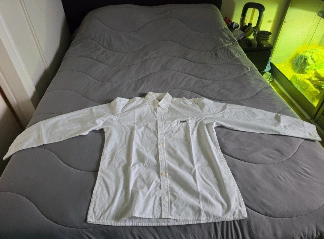 Gedragen Lonsdale Blouse - Wit - Maat L, Wit, Lonsdale, Ophalen of Verzenden, Halswijdte 41/42 (L)