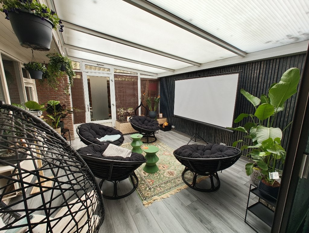 Loungestoel Papasan zwart rotan x2, Rotan, Zo goed als nieuw, Loungeset, Stoel