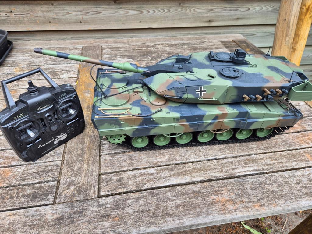 Amewi 1:16 RC Leopard Tank, Overige merken, Tank, 1:32 tot 1:50, Ophalen of Verzenden