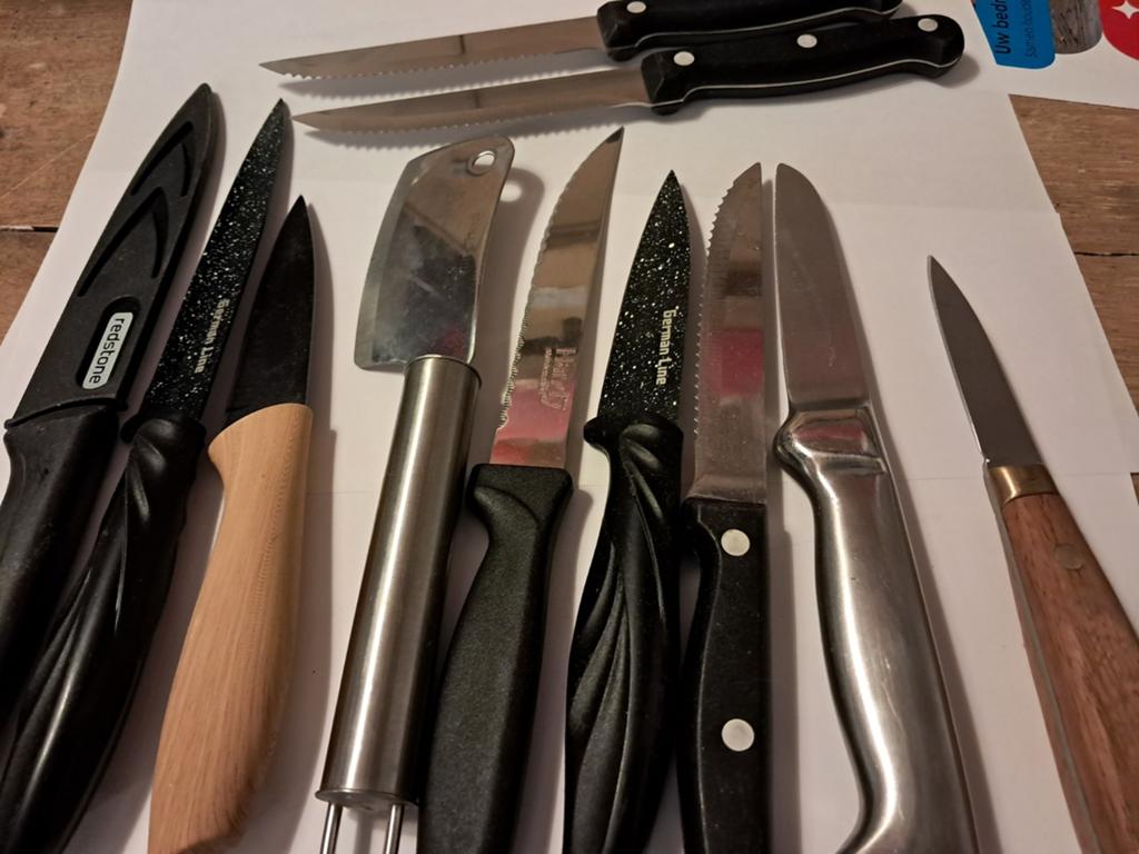 Partij kleine messen, Ophalen of Verzenden, Zo goed als nieuw, Rvs of Chroom, BK.nl