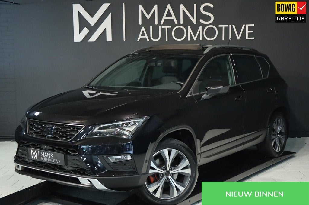 SEAT Ateca 1.4 EcoTSI Xcellence 4DRIVE / PANO / ACC / 360 /, Auto's, Seat, Automaat, Gebruikt, Zwart, 4 cilinders