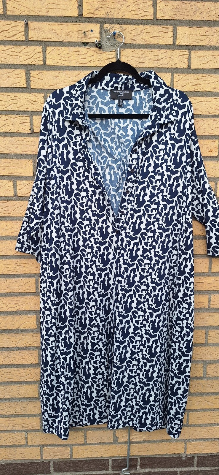 Loretta's Favourites by Yoek doorknoopjurk, maat XL, Yoek, Blauw, Jurk, Ophalen of Verzenden