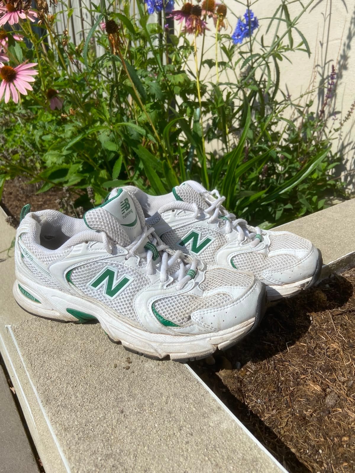 New Balance 530 Sneakers Wit Groen, Kleding | Dames, Schoenen, Ophalen of Verzenden, Gedragen, Wit, Sneakers of Gympen
