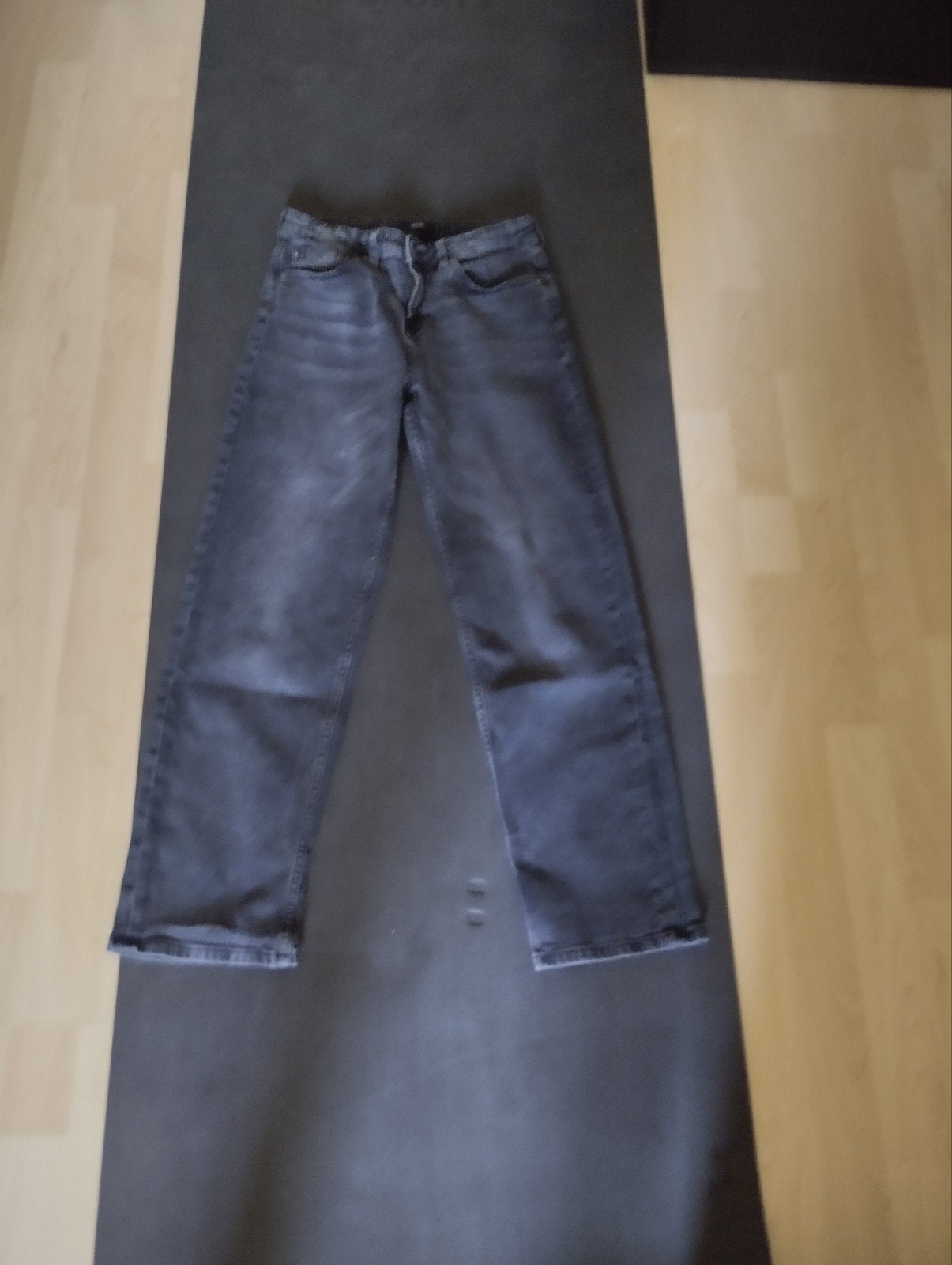 Shoeby Baggy Jeans - Zwart/Grijs, Zwart, Ophalen of Verzenden, Zo goed als nieuw, W30 - W32 (confectie 38/40)