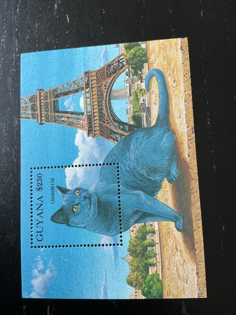 Postzegels Guyana Katten - 3 stuks, Ophalen of Verzenden, Nieuw