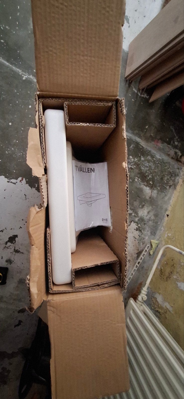 IKEA TVÄLLEN keramische wastafel, nieuw in doos, Ophalen of Verzenden