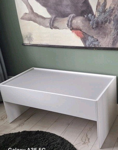 Witte speeltafel van ikea met opbergruimte voor speelgoed, Ophalen, Zo goed als nieuw, Overige merken