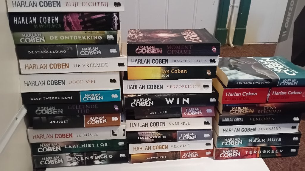 Harlan Coben boeken, Ophalen, Zo goed als nieuw
