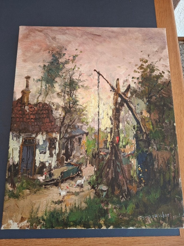 Schilderij Dorus van Oorschot, Antiek en Kunst, Ophalen of Verzenden, Origineel werk