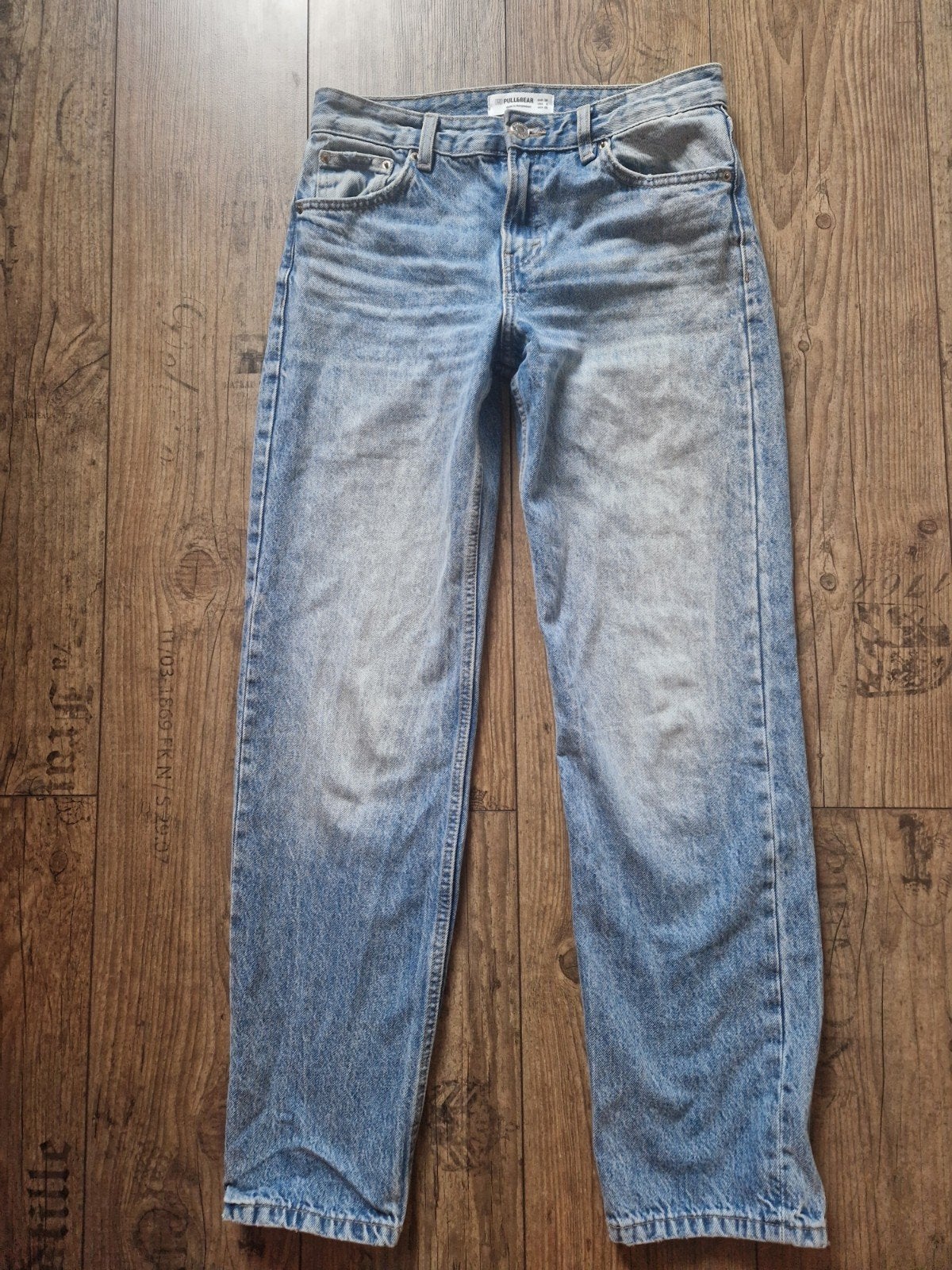 Pull en Bear spijkerbroek maat 36, Ophalen, Blauw, Lang, Gedragen