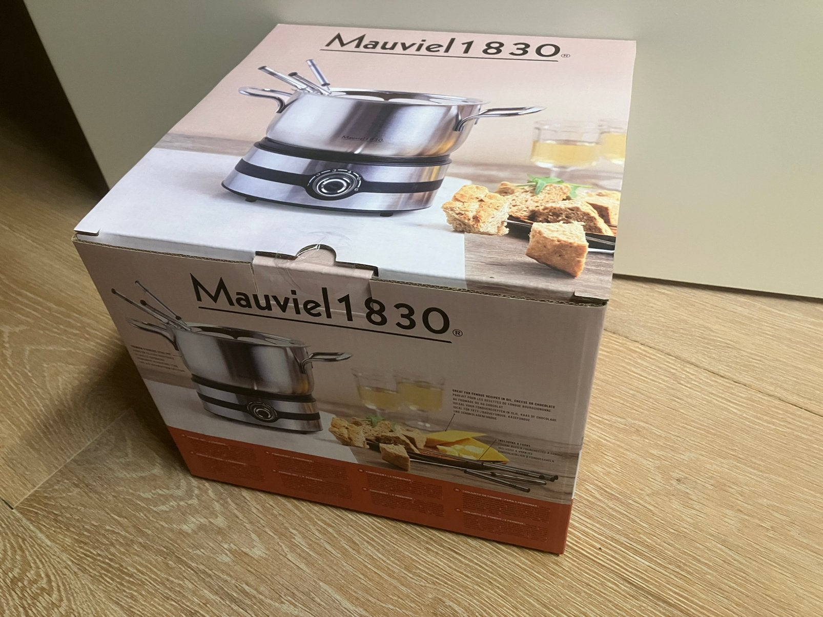 Nieuw!! Mauviel 1830 fondueset 8 personen, Ophalen of Verzenden, Nieuw, 8 personen of meer