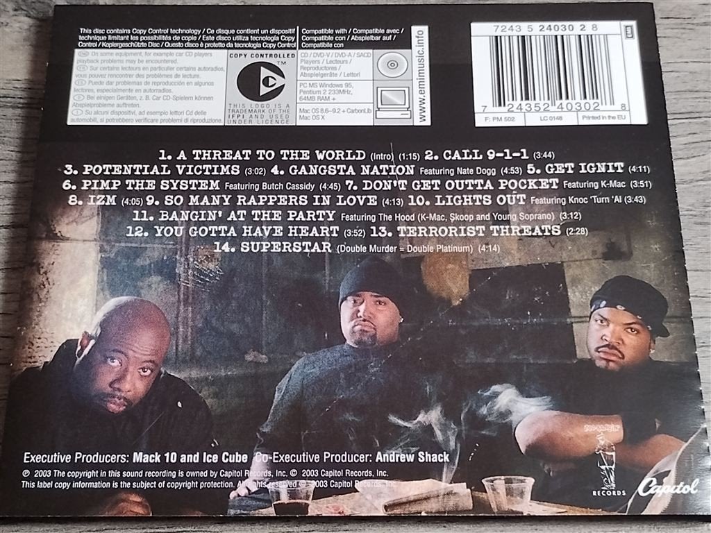 Westside Connection ‎– Terrorist Threats, Ophalen of Verzenden, Zo goed als nieuw