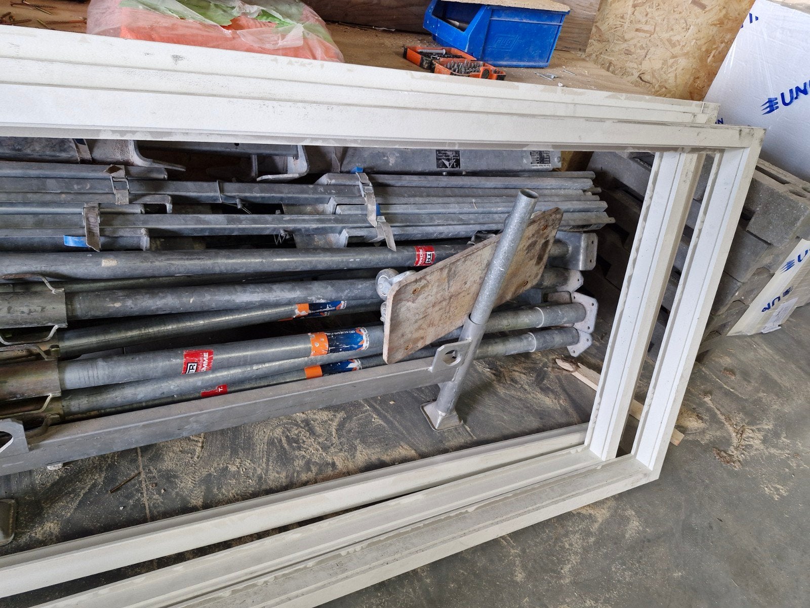 3x nieuwe  Hardhouten Deurkozijn 93x231 cm, Dikte 70 mm, Gebruikt, 80 tot 100 cm, 215 cm of meer, Binnendeur