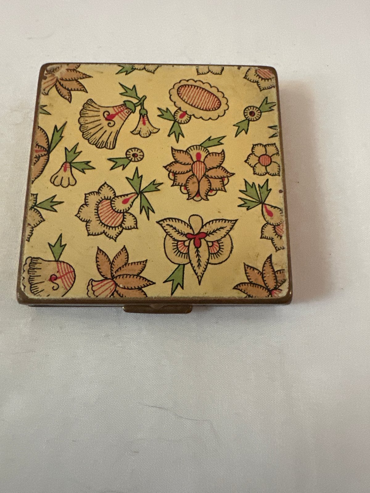 Vintage Coalport Poederdoosje met Bloemmotief, Ophalen