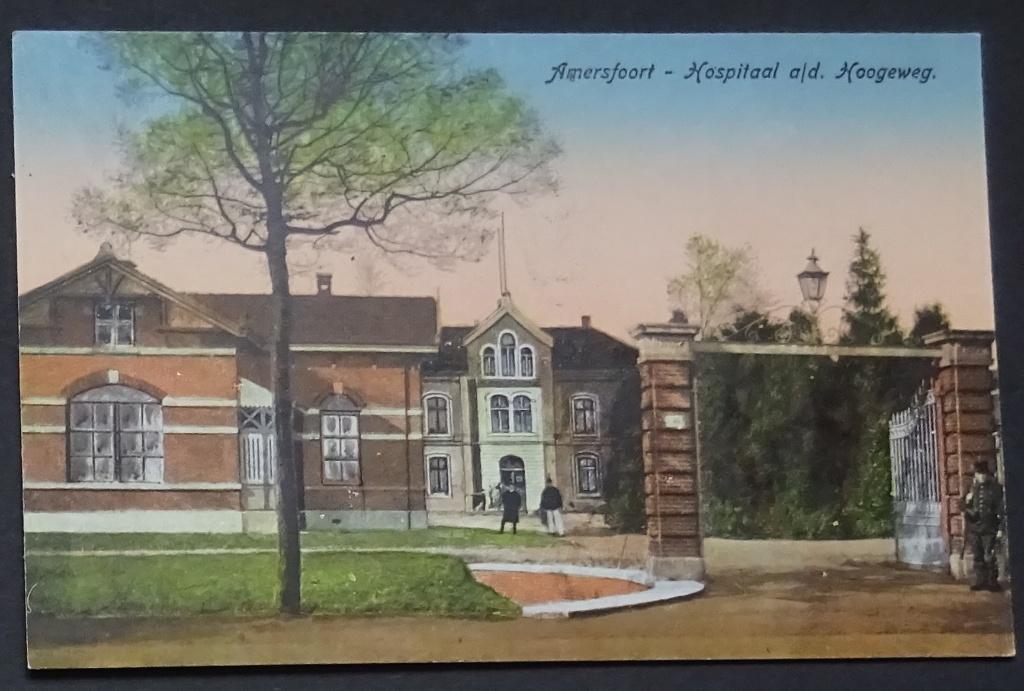 Amersfoort Hospitaal a/d Hoogeweg., Verzamelen, Ansichtkaarten | Nederland, Ophalen of Verzenden, Voor 1920, Ongelopen, Utrecht