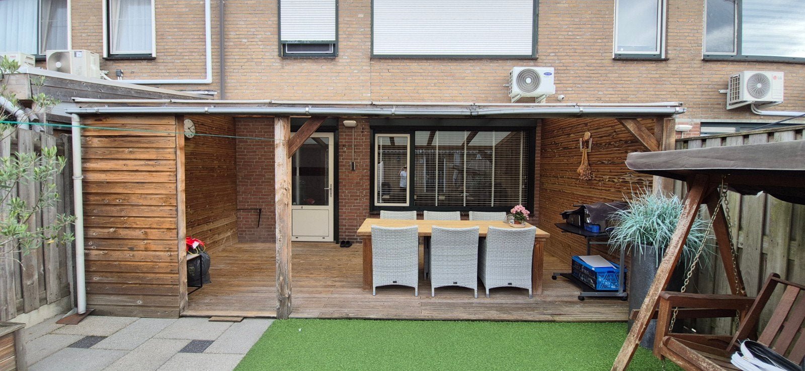 Houten veranda 6x3, Ophalen, Gebruikt, Veranda
