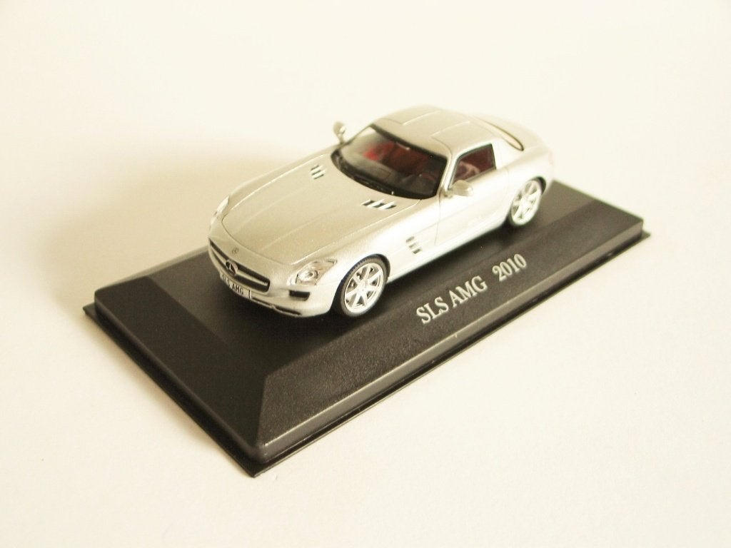 1/43 - M Atlas Mercedes Benz SLS AMG Silver, Ophalen of Verzenden, Nieuw, Auto, Overige merken