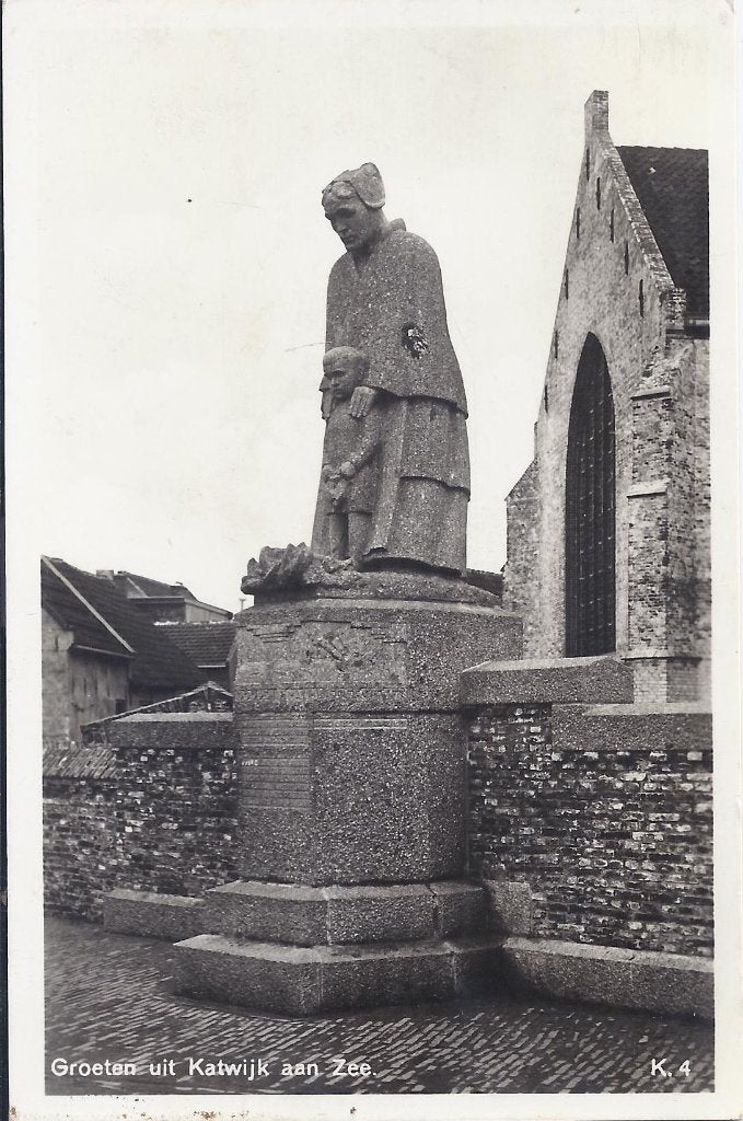 Katwijk aan Zee Oude gelopen Ansichtkaart ( 8690 ), Ophalen of Verzenden, 1980 tot heden, Gelopen, Zuid-Holland
