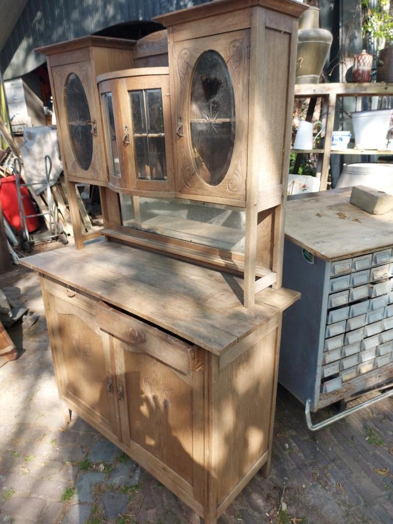 Art deco eiken buffetkast 1920 schuurvondst.BROCANTE NL, Ophalen
